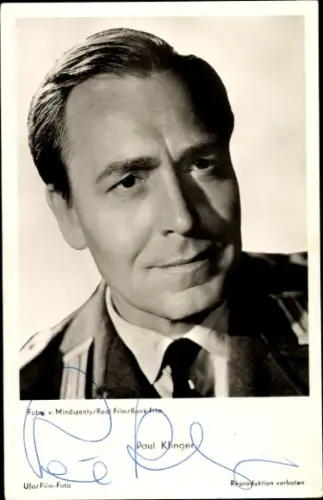 Ak Schauspieler Paul Klinger, Portrait, Film Unternehmen Schlafsack, Autogramm