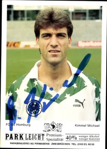 Autogrammkarte Fußballer Michael Kimmel, FC Homburg, Autogramm