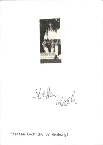 Autogramm Fußballer Steffen Koch, FC Homburg, Portrait
