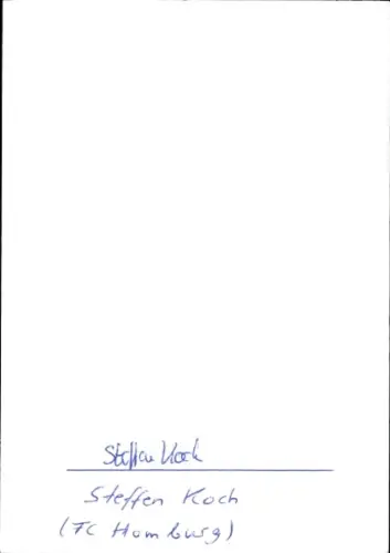 Autogramm Fußballer Steffen Koch, FC Homburg