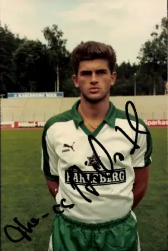 Foto Fußballer Thomas Stickroth, FC Homburg, Autogramm