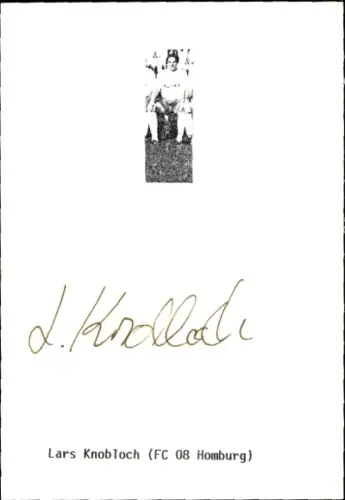Autogramm Fußballer Lars Knobloch, FC Homburg