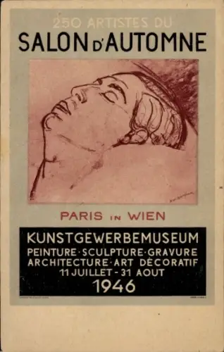 Künstler Ak Paris in Wien, Erste Ausstellung des Pariser Herbstsalons 1946, Salon d'Automne