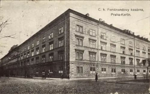 Ak Karlin Karolinenthal Praha Prag Tschechien, Ferdinand-Kaserne