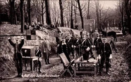 Ak Burghausen Rückmarsdorf Leipzig in Sachsen, Bienitz, Schießstände