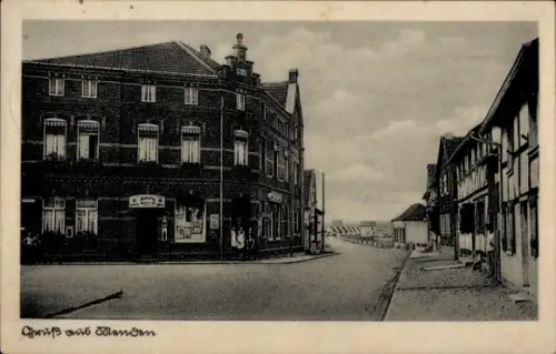 Ak Menden im Sauerland, Straßenpartie, Geschäft
