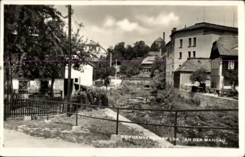 Foto Ak Seifhennersdorf in der Oberlausitz Sachsen, An der Mandau