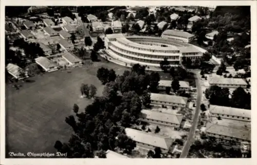 Ak Elstal Wustermark Brandenburg, Olympisches Dorf, Olympische Spiele Berlin 1936, Luftbild
