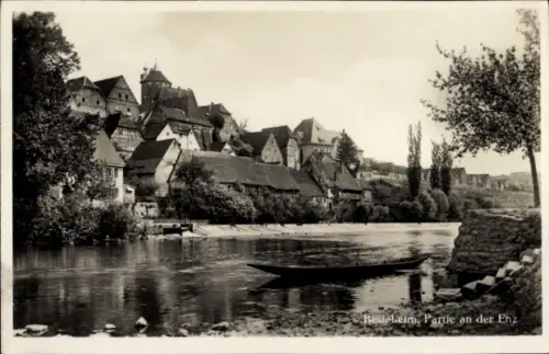 Ak Besigheim in Baden Württemberg, Partie an der Enz, Stadtbild