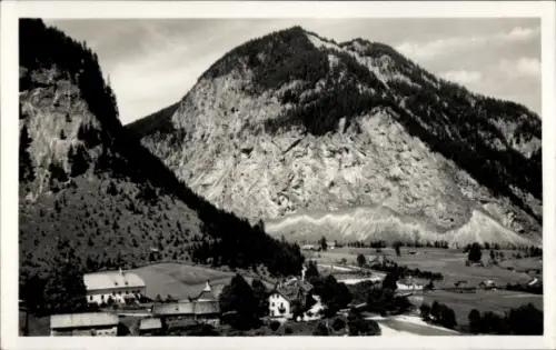 Ak Weichselboden Steiermark, Berglandschaft,  Hotel Walcher, Schwarz-Weiß-Foto