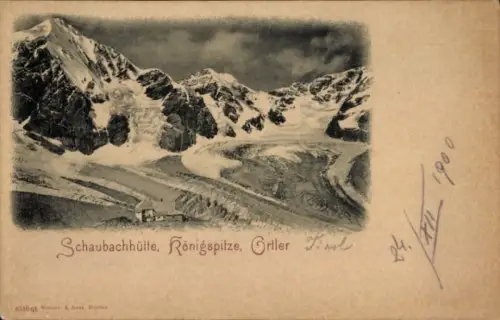 Ak Ortler Ortles Südtirol, Schaubachhütte, Königspitze
