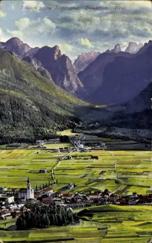 Ak Toblach Dobbiaco Südtirol,  Ampezzotal, Dolomiten, Tirol, Landschaft, Berge