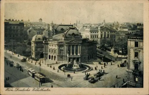 Ak Wien 1 Innere Stadt, Deutsches Volkstheater