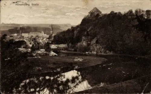 Ak Hirschberg an der Saale, Teilansicht
