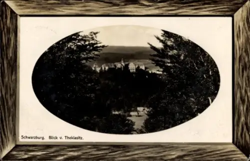 Ak Schwarzburg in Thüringen, Blick auf  Wald, Berglandschaft, 