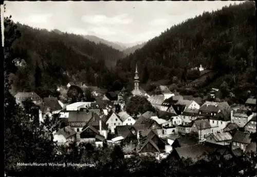 Ak Wirsberg im Fichtelgebirge, Höhenluftkurort  Fichtelgebirge, Stadtansicht, Kirche