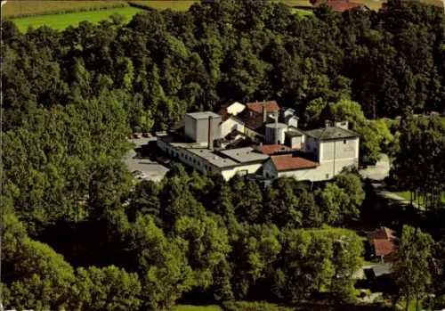 Ak Tüßling in Oberbayern, Brauerei Gasthof BRÄU IM MOOS, alpine Anlagen, Landschaftsschutzgebiet 
