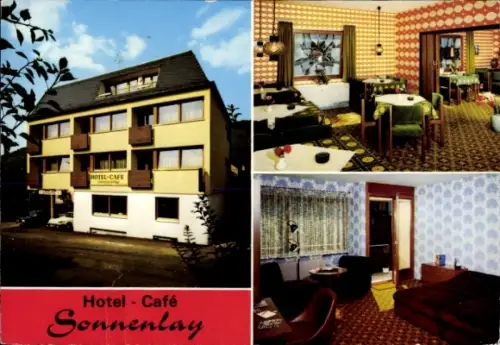 Ak Wehlen Bernkastel Kues an der Mosel, Hotel Café Sonnenlay