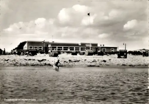Ak Schönhagen Brodersby an der Ostsee,  Strand, Haus Seestern