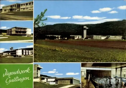 Ak Gailingen am Hochrhein, Ansichten vom Jugendwerk, Schwimmbad