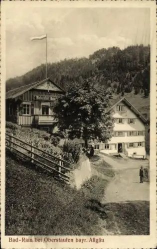 Ak Oberstaufen im Allgäu, Bad-Rain, Oberstaufen, bayr. Allgäu, Gebäude, Natur