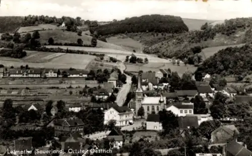 Ak Oestrich Letmathe Iserlohn im Märkischen Kreis, Teilansicht