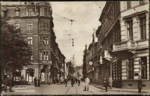 Ak Mönchengladbach Nordrhein Westfalen, Bismarckstraße