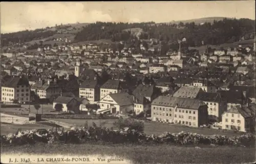 Ak La Chaux de Fonds Kanton Neuenburg, Gesamtansicht