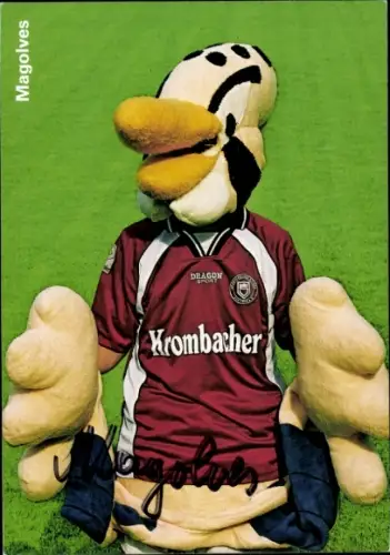 Autogrammkarte Maskottchen Magolves, Sportfreunde Siegen, Autogramm