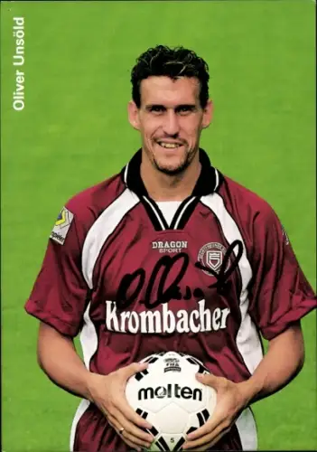 Autogrammkarte Fußballer Oliver Unsöld, Sportfreunde Siegen, Autogramm