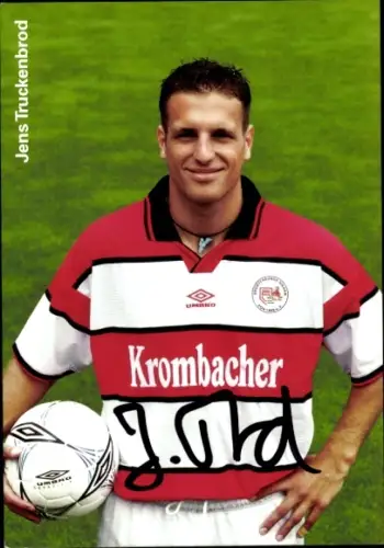 Autogrammkarte Fußballer Jens Truckenbrod, Sportfreunde Siegen, Autogramm