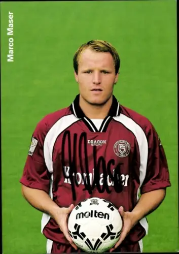Autogrammkarte Fußballer Marco Maser, Sportfreunde Siegen, Autogramm
