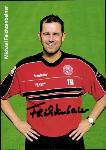 Autogrammkarte Cheftrainer Michael Feichtenbeiner, Sportfreunde Siegen, Autogramm