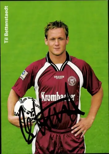 Autogrammkarte Fußballer Til Bettenstaedt, Sportfreunde Siegen, Autogramm