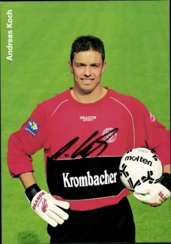 Autogrammkarte Fußballer Andreas Koch, Sportfreunde Siegen, Autogramm