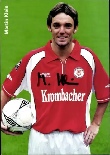 Autogrammkarte Fußballer Martin Klein, Sportfreunde Siegen, Autogramm