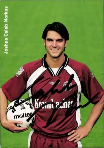 Autogrammkarte Fußballer Joshua Caleb Norkus, Sportfreunde Siegen, Autogramm