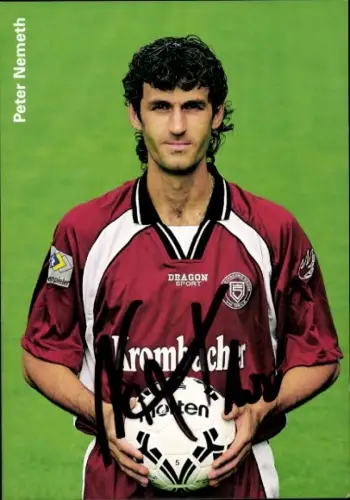 Autogrammkarte Fußballer Peter Nemeth, Sportfreunde Siegen, Autogramm