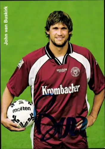 Autogrammkarte Fußballer John van Buskirk, Sportfreunde Siegen, Autogramm