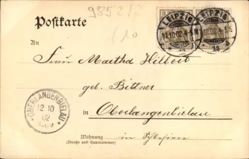 Ak Leipzig, Promenade, Peterstraße