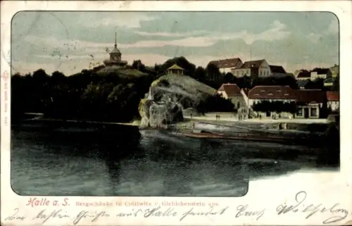 Ak Halle an der Saale, Bergschänke, Giebichenstein