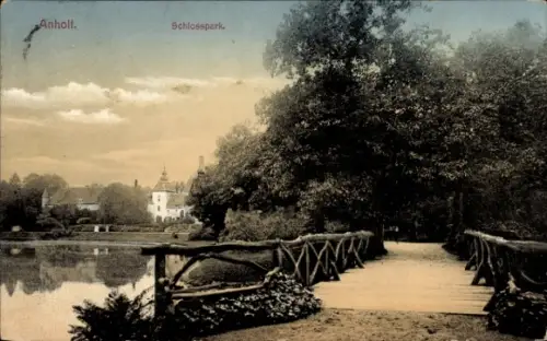 Ak Anholt Isselburg in Westfalen, Schlosspark