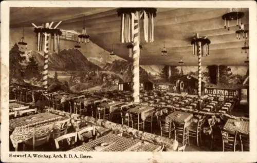 Ak Essen im Ruhrgebiet, Restaurant Zillertal