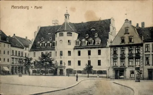 Ak Merseburg an der Saale, Markt