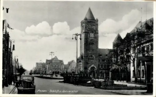 Ak Poznań Posen, Schloss, Universität