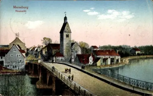 Ak Merseburg an der Saale, Neumarkt