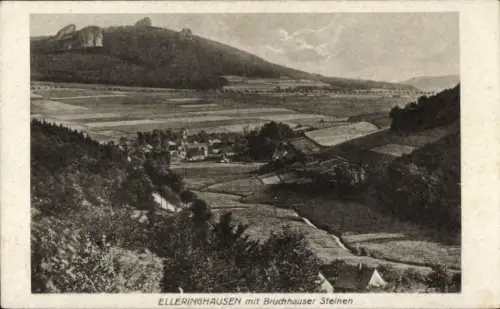 Ak Elleringhausen Olsberg im Sauerland, Gesamtansicht, Bruchhauser Steine