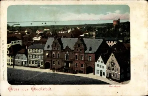 Ak Glückstadt an der Elbe, Rathaus