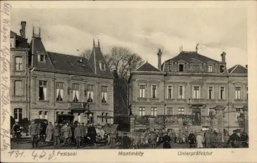Ak Montmédy Lothringen Meuse, Festsaal, Unterpräfektur