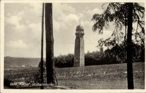Ak Gera in Thüringen, Kaiser-Wilhelmturm